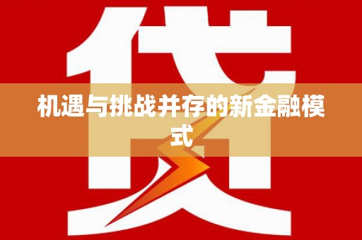 白朗机遇与挑战并存的新金融模式