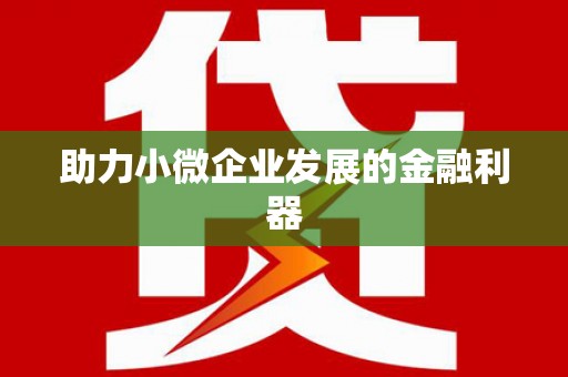 白朗助力小微企业发展的金融利器