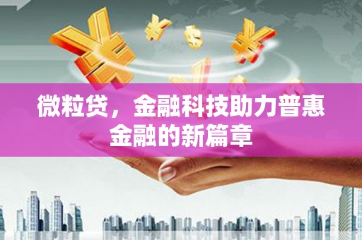 白朗微粒贷，金融科技助力普惠金融的新篇章