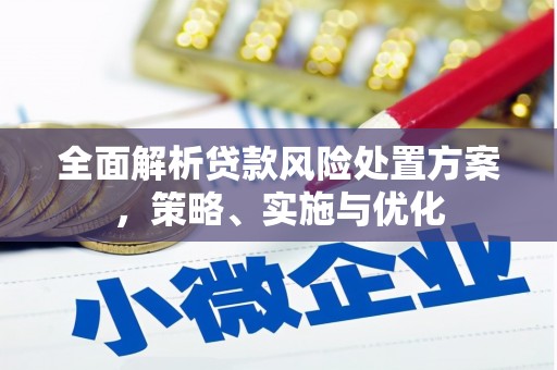 白朗全面解析贷款风险处置方案，策略、实施与优化