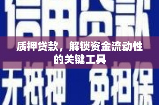 白朗质押贷款，解锁资金流动性的关键工具