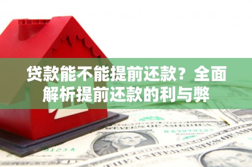 白朗贷款能不能提前还款？全面解析提前还款的利与弊