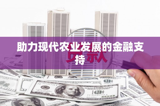 白朗助力现代农业发展的金融支持