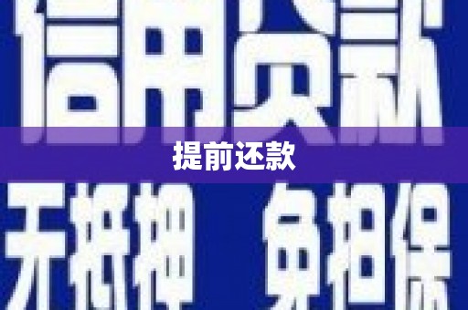白朗提前还款